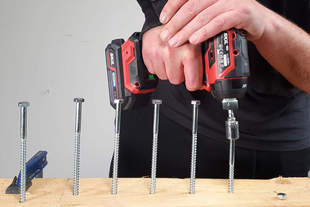 Test af slagskruemaskiner