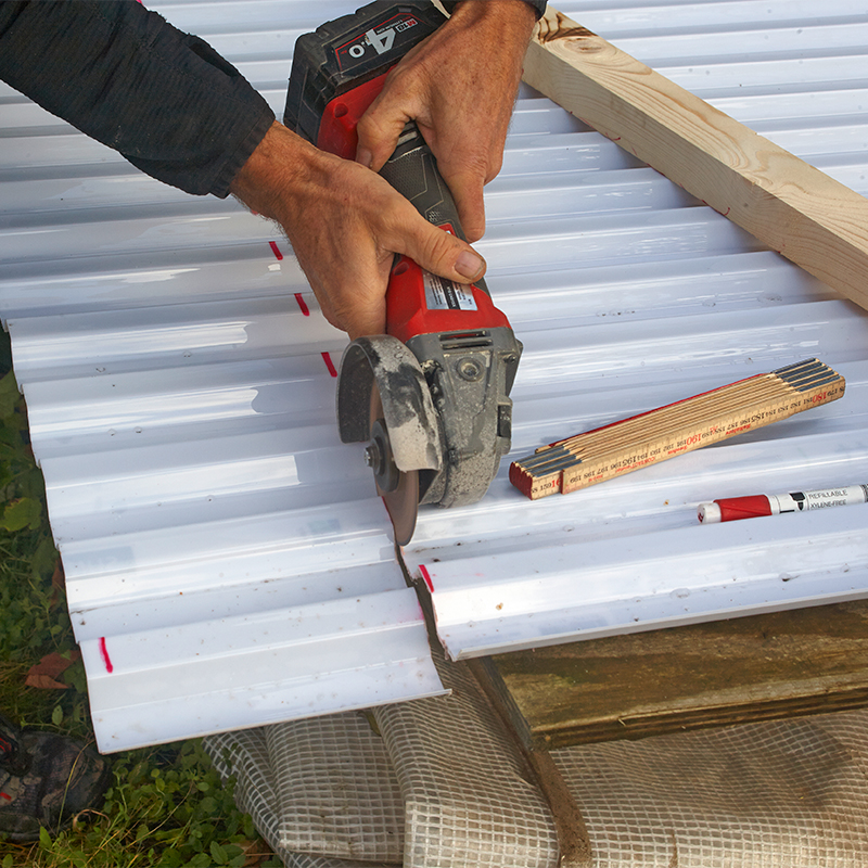 Trapezplader pvc montering 2