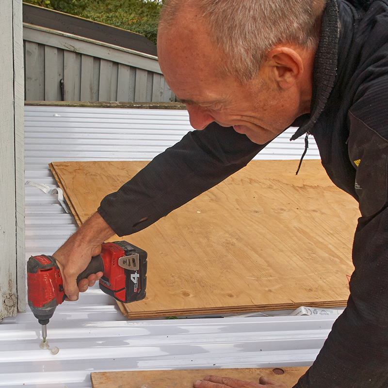 Trapezplader pvc montering 4