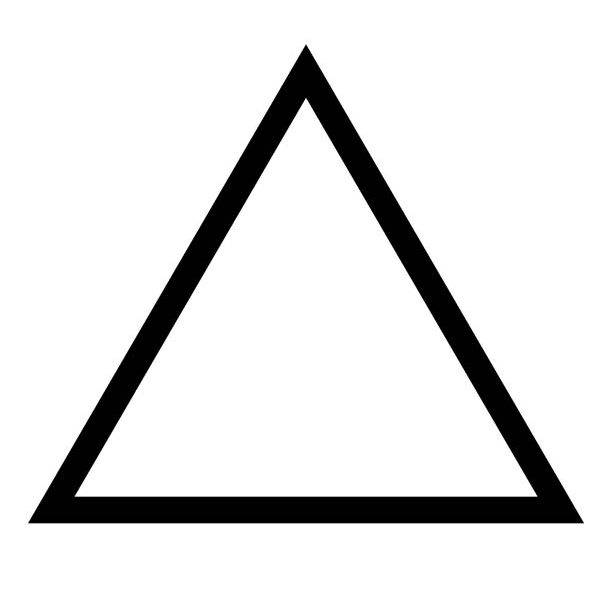 Trekanten viser tøjet gerne må bleges