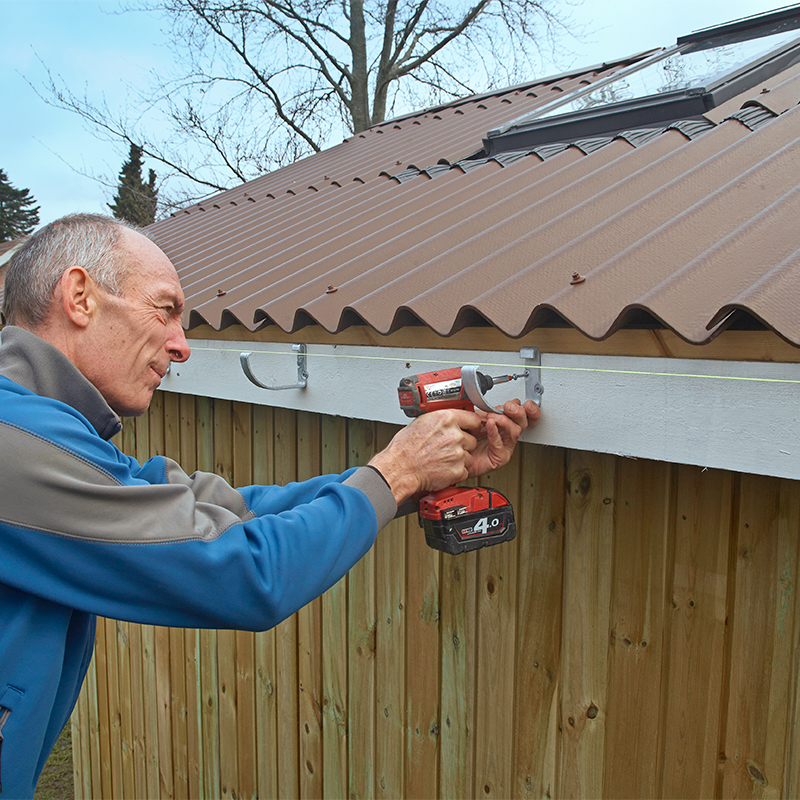 Plast takrenne 125 mm