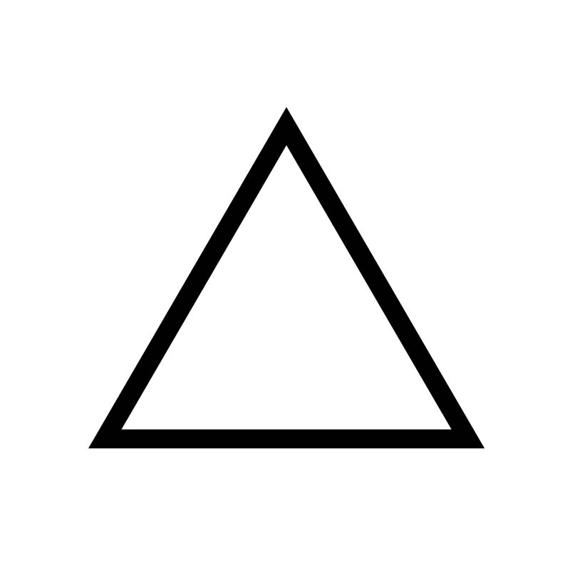 Kolmio kertoo, että vaatteen saa valkaista.