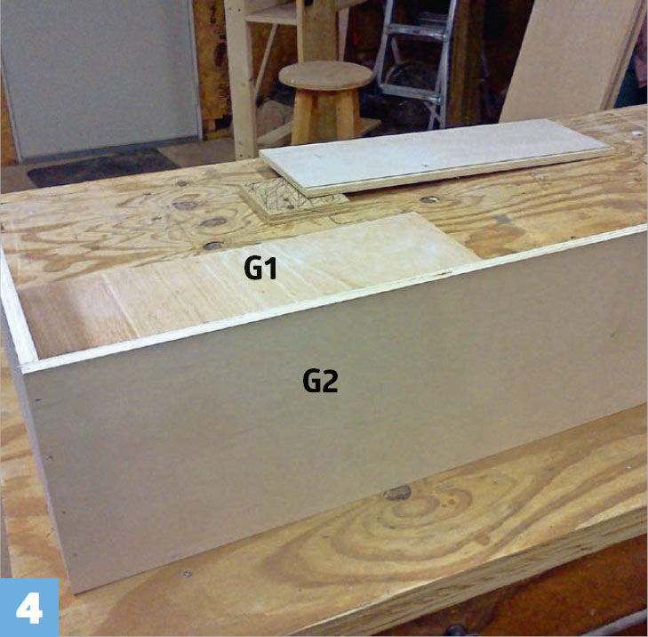 Dobbeltseng med opbevaring: Saml de tre sider