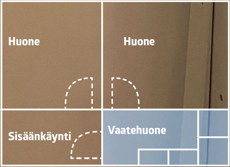Vaatehuoneen rakentaminen piirustus
