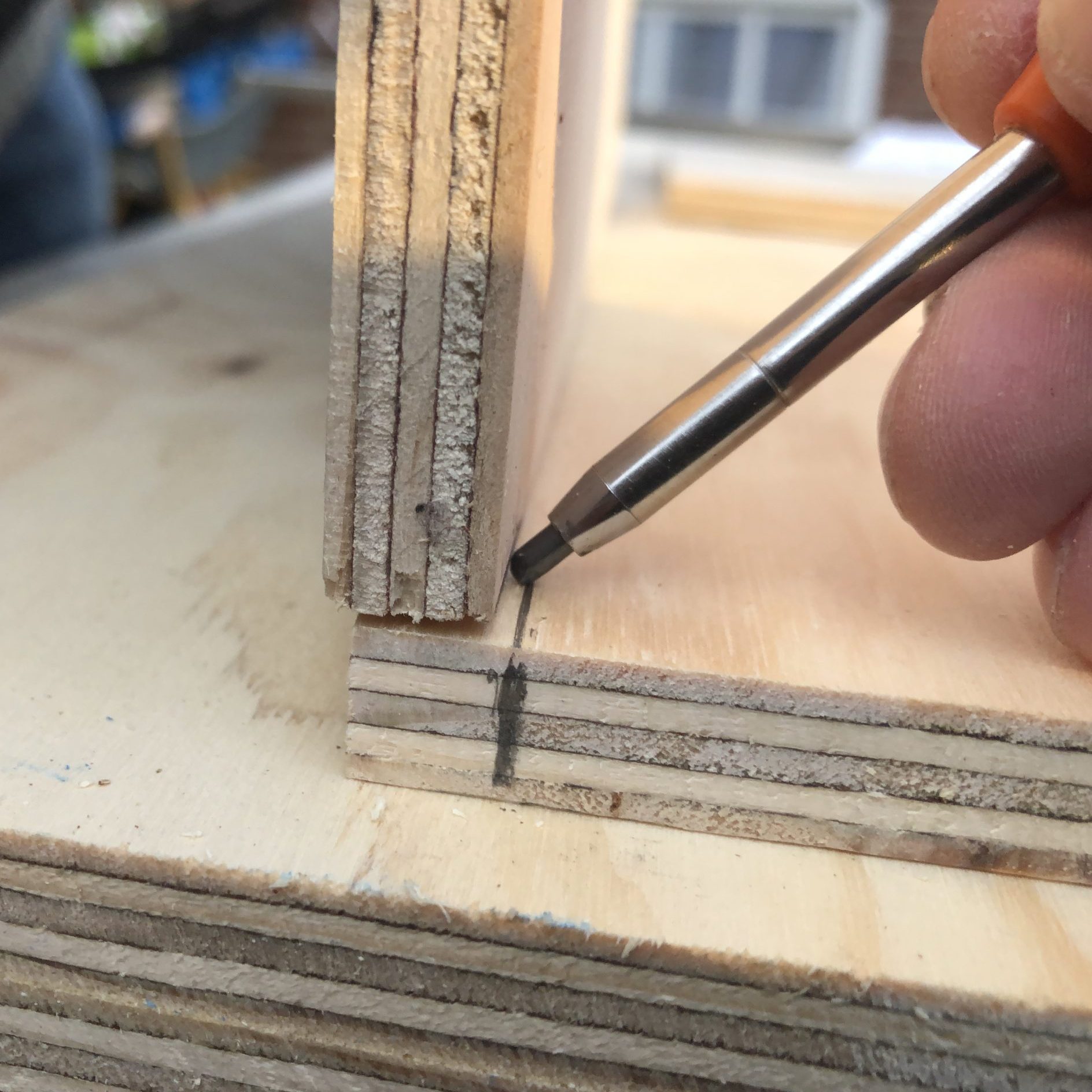 Byg selv pindsvinehus: Brug en stump krydsfinerplade, så bredden bliver helt den samme