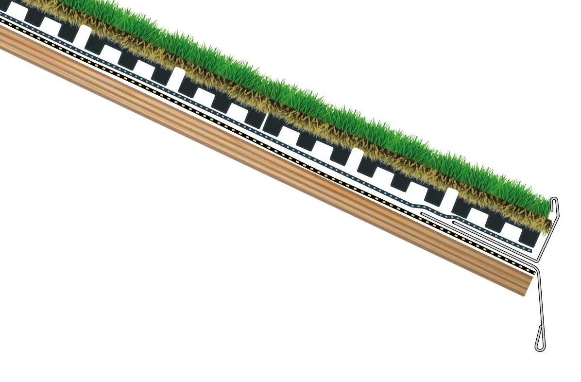 Slik legger du gress på taket