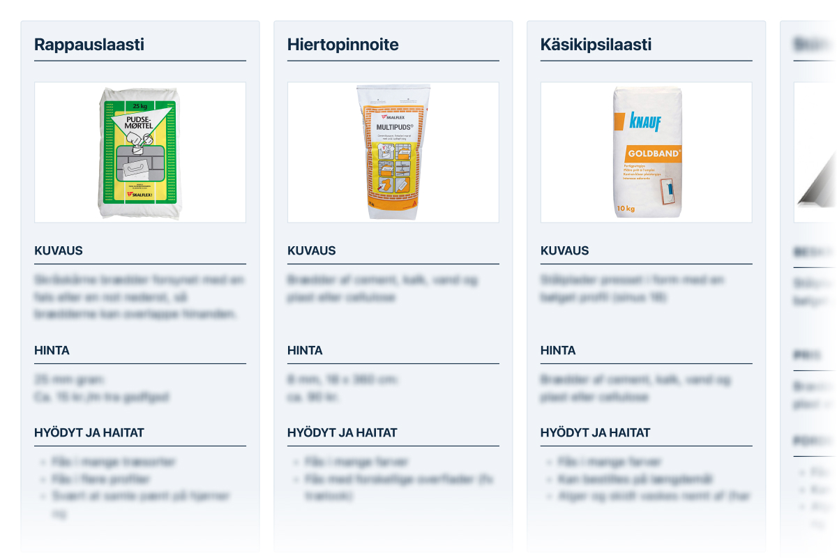 Sisäseinien rappauslaasti