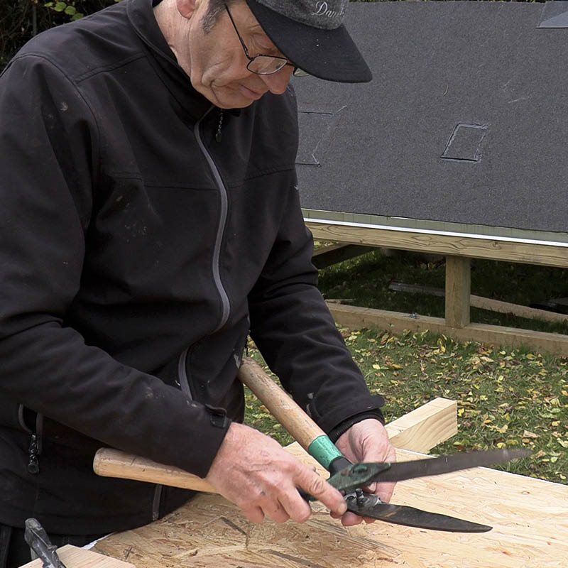 Slibning af hækkesaks