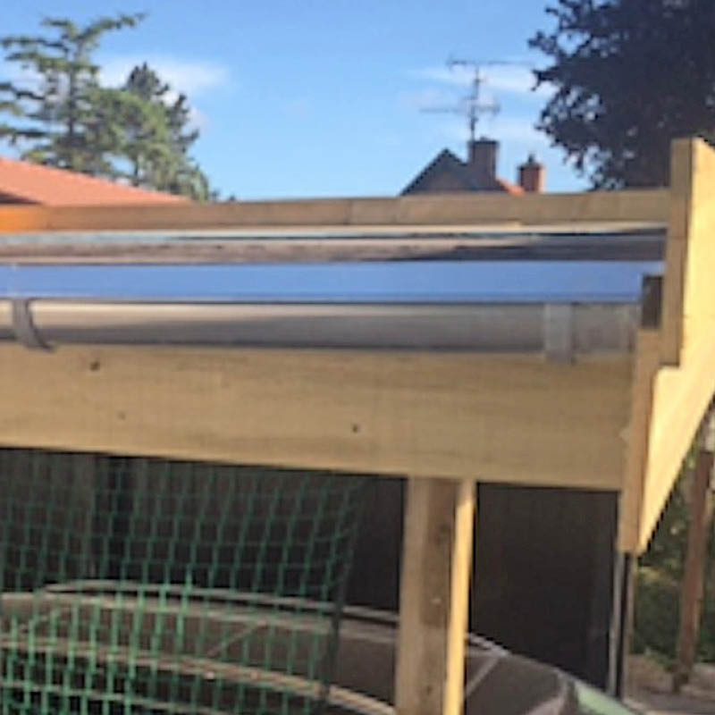 Viherkatto: Asenna reuna-pellit, otsalaudat, kourukoukut ja räystäskourut