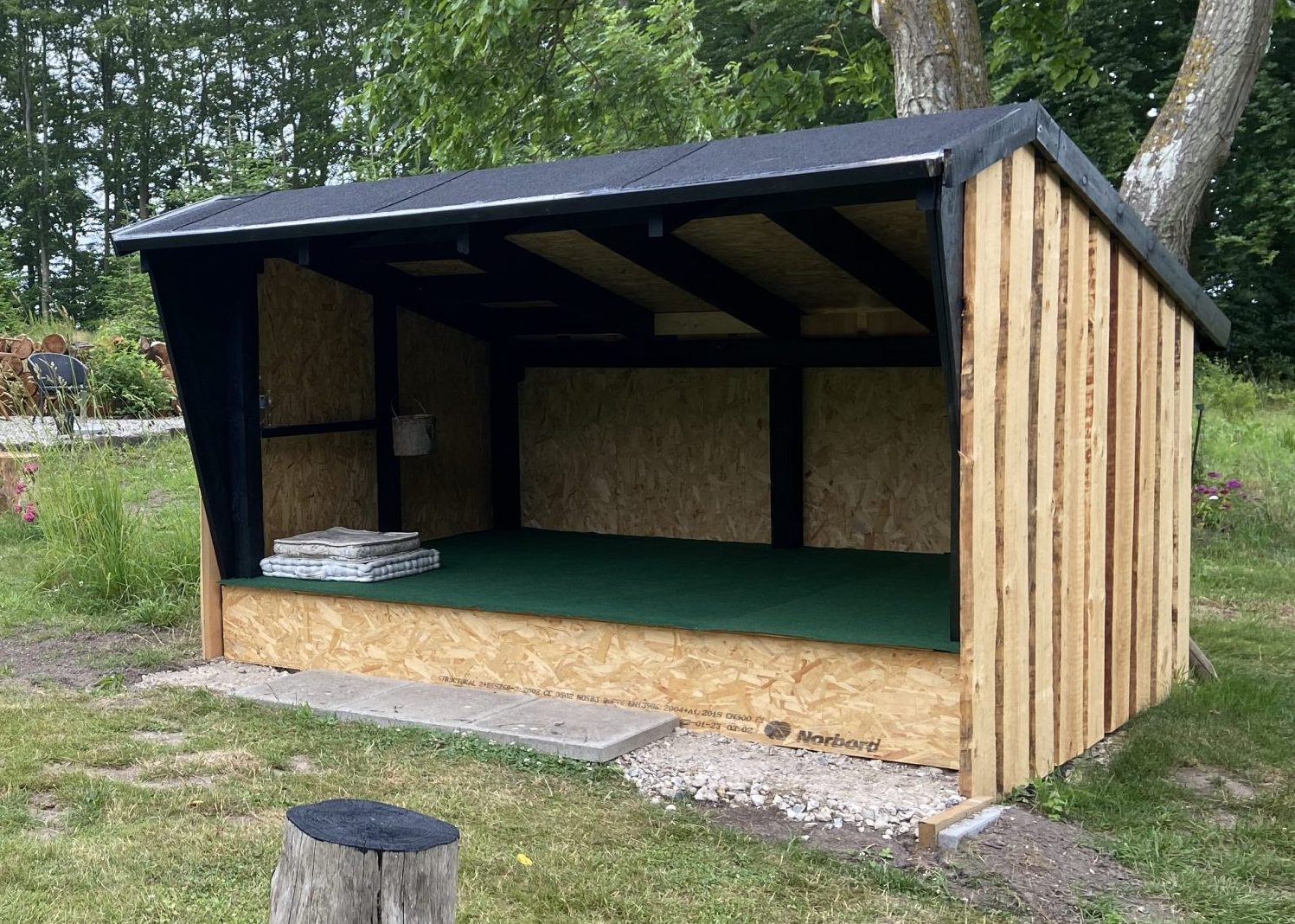 Familiens nye gapahuk