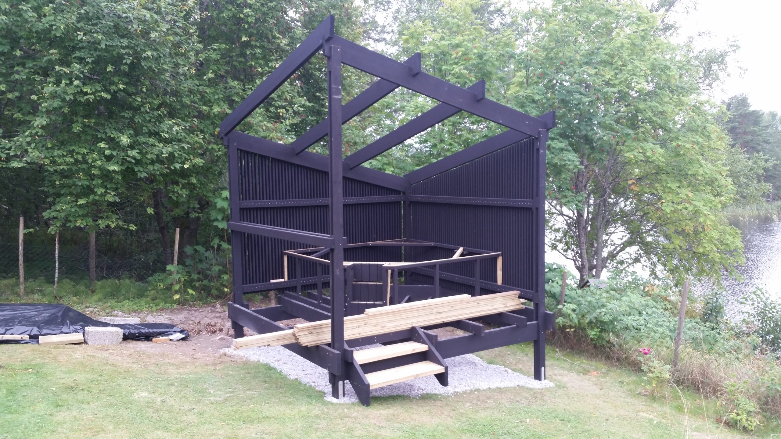 Overbygget badestamp