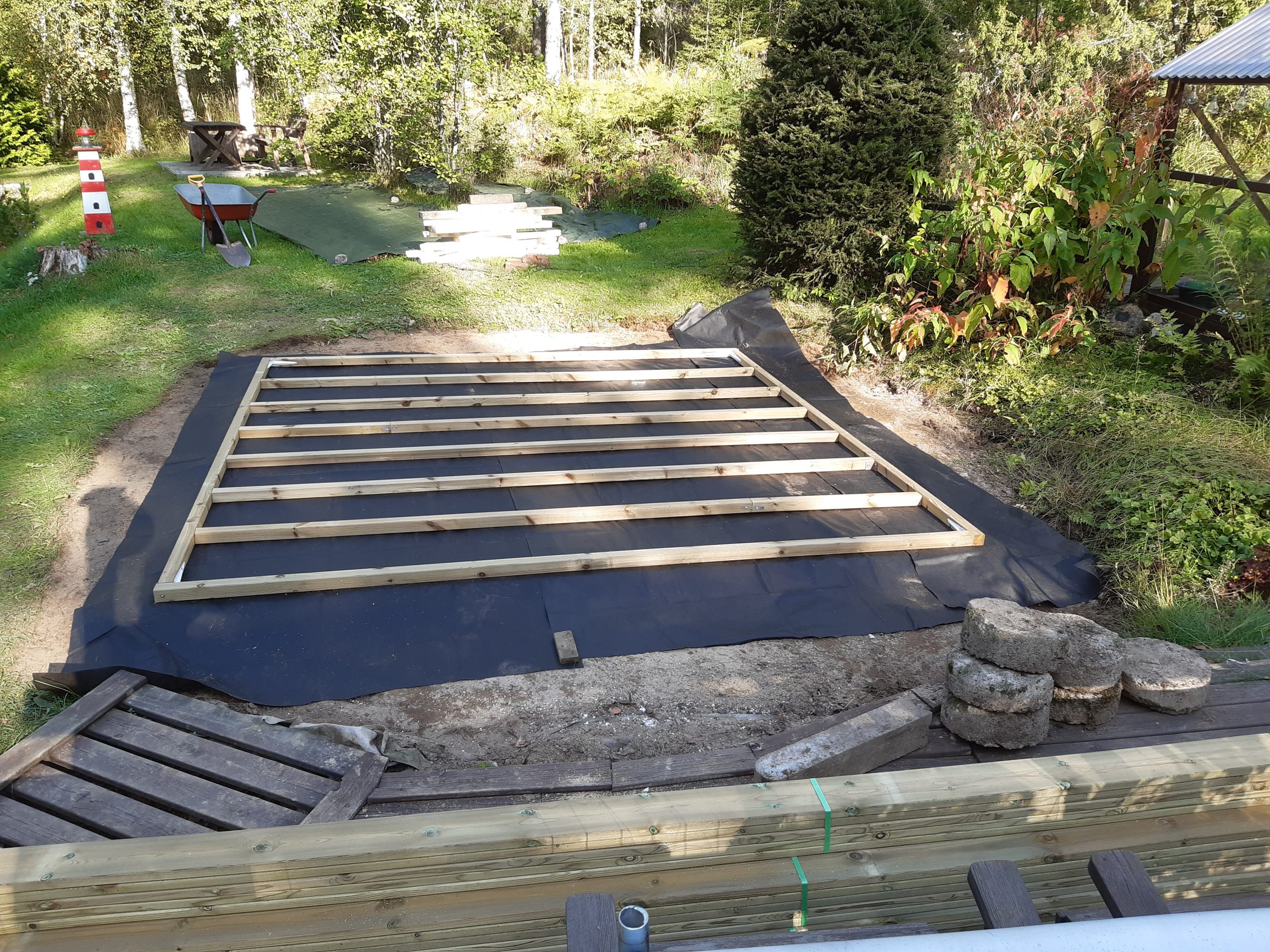 Uterom med badestamp