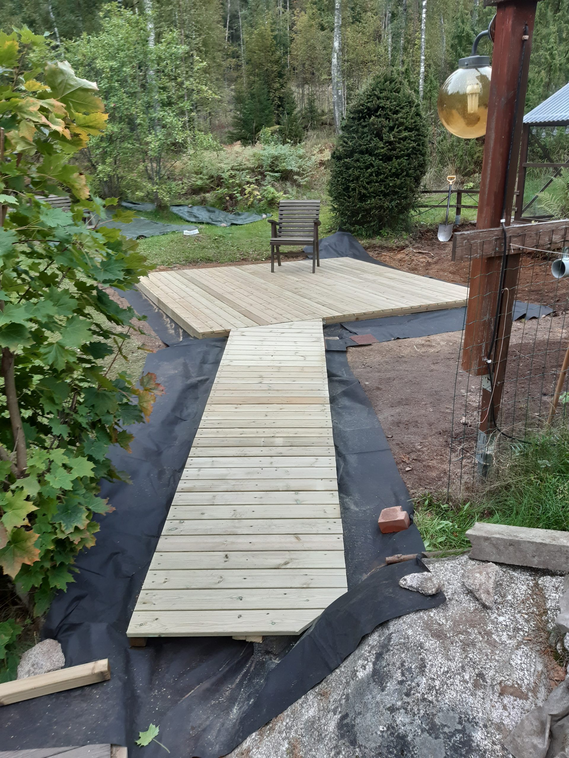 Uterom med badestamp