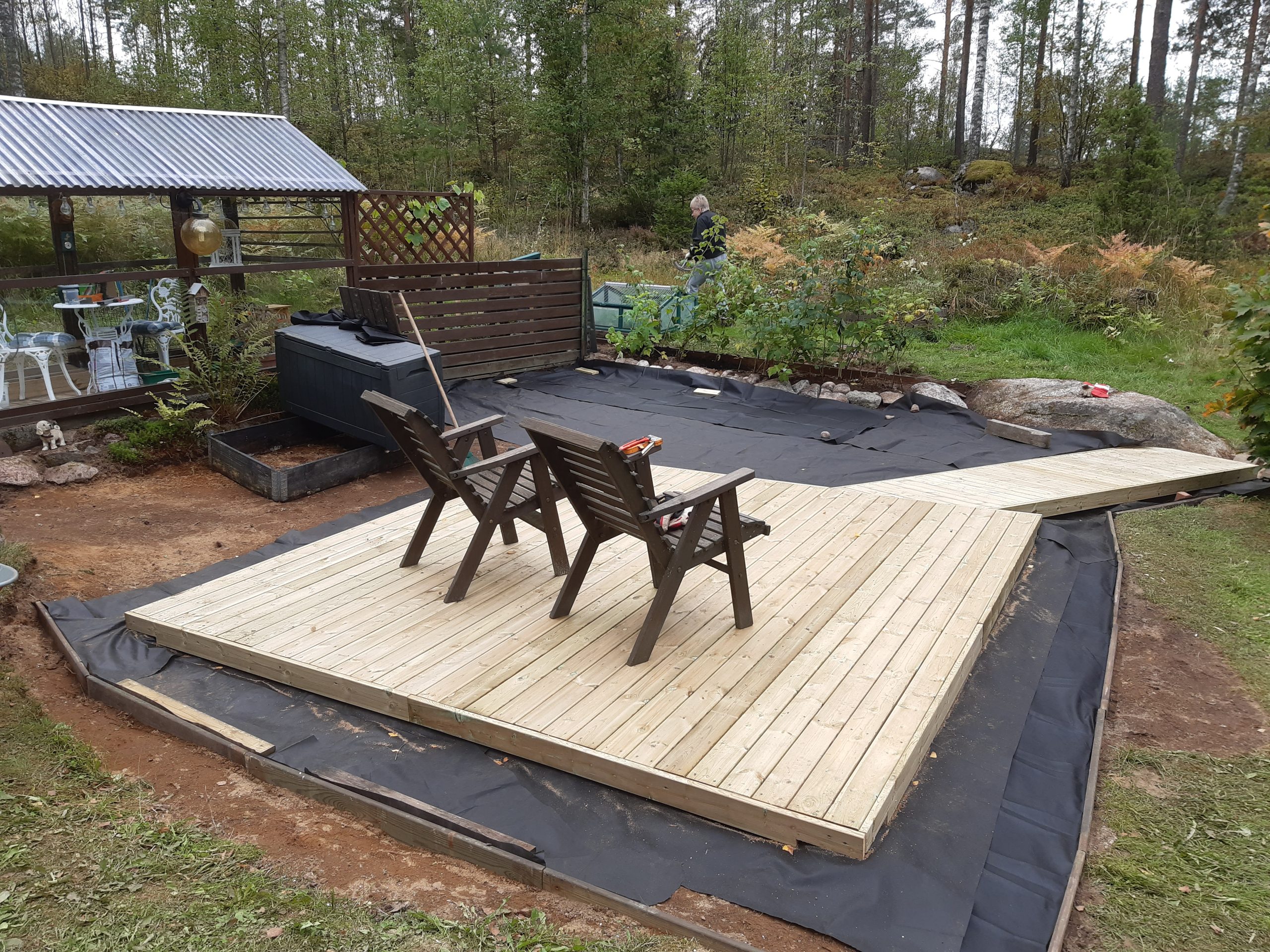 Uterom med badestamp