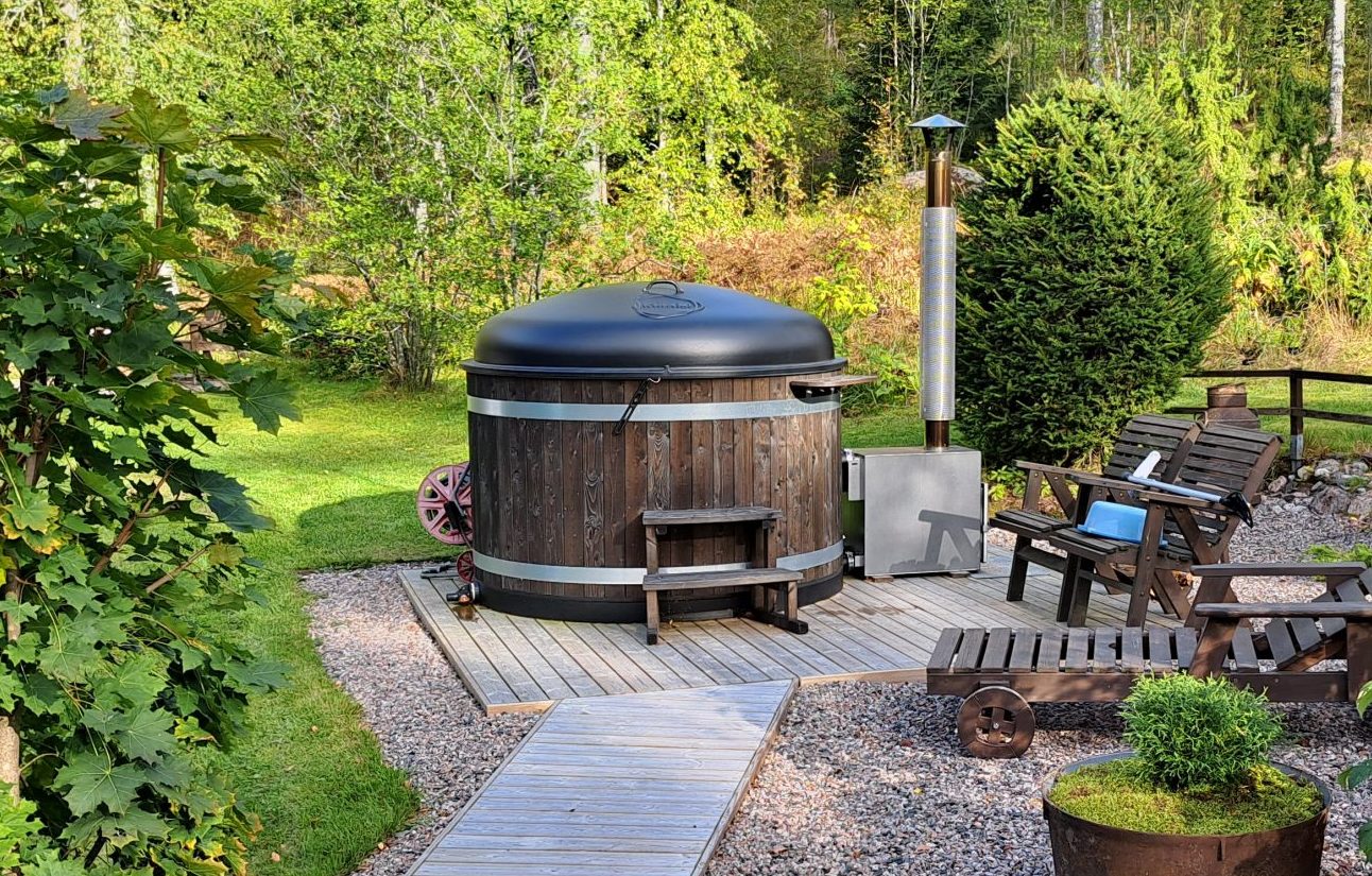 Uterom med badestamp