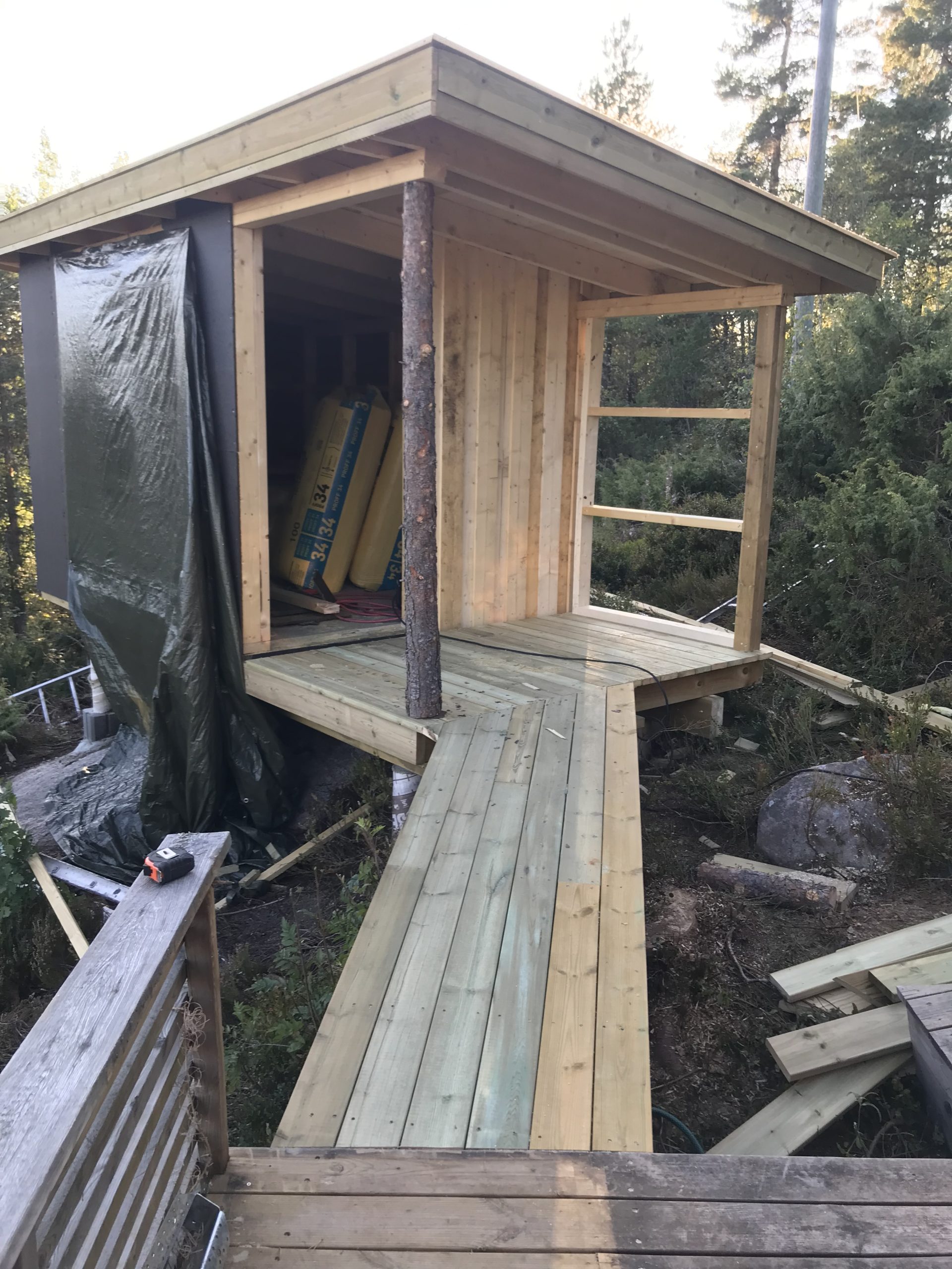 Sauna panoraamaikkunalla