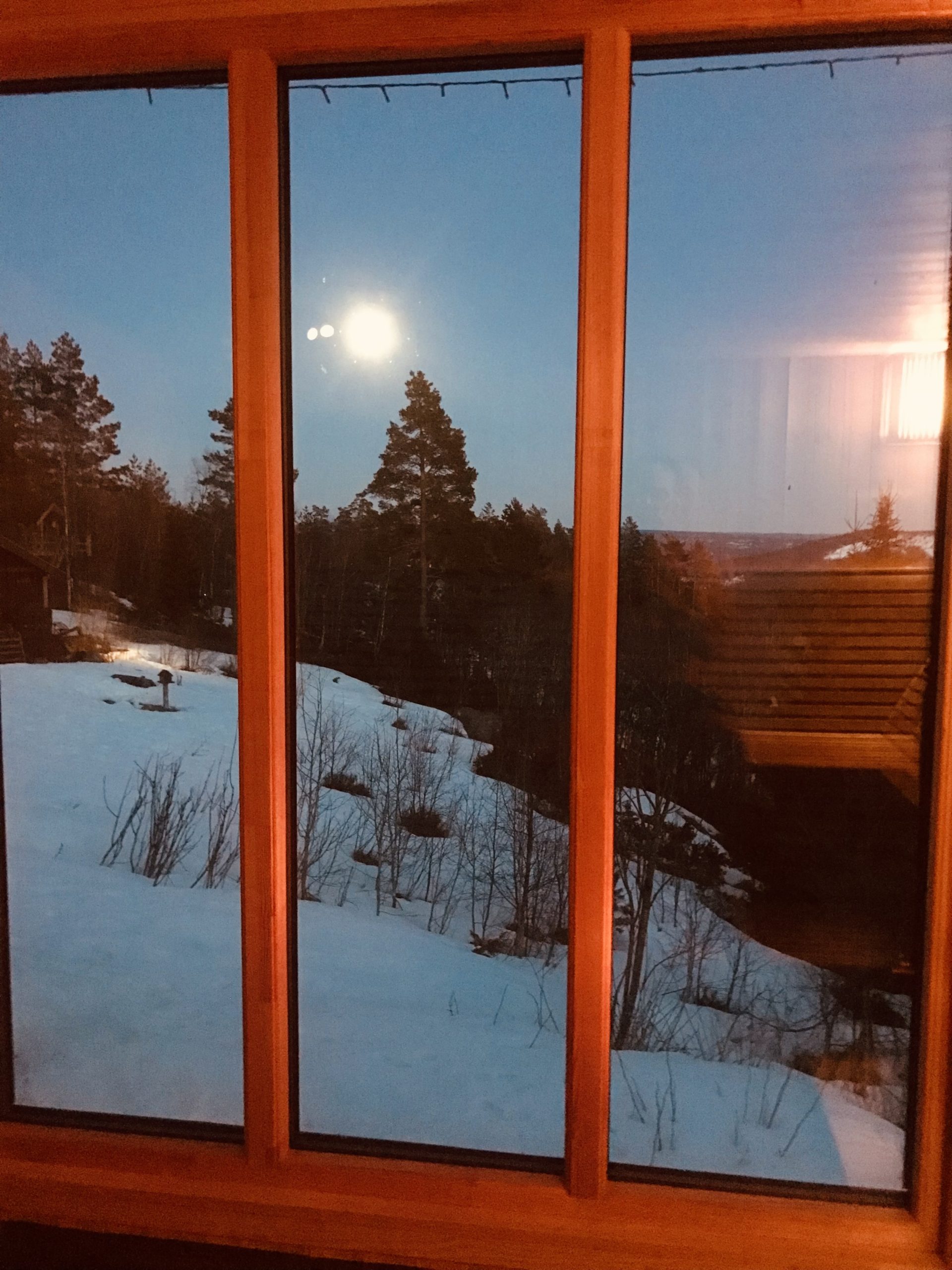 Sauna panoraamaikkunalla