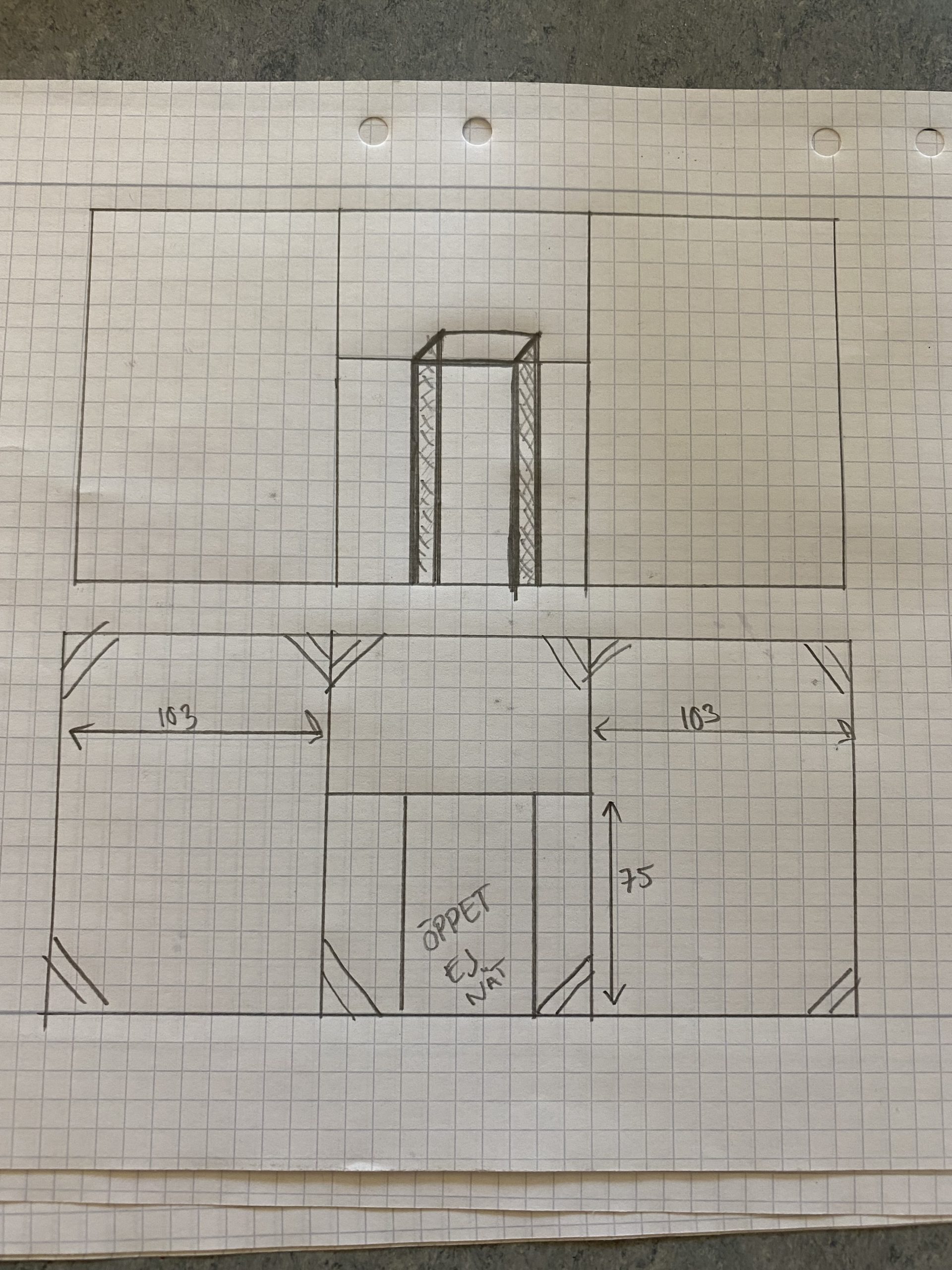 Hönsgård byggd av moduler