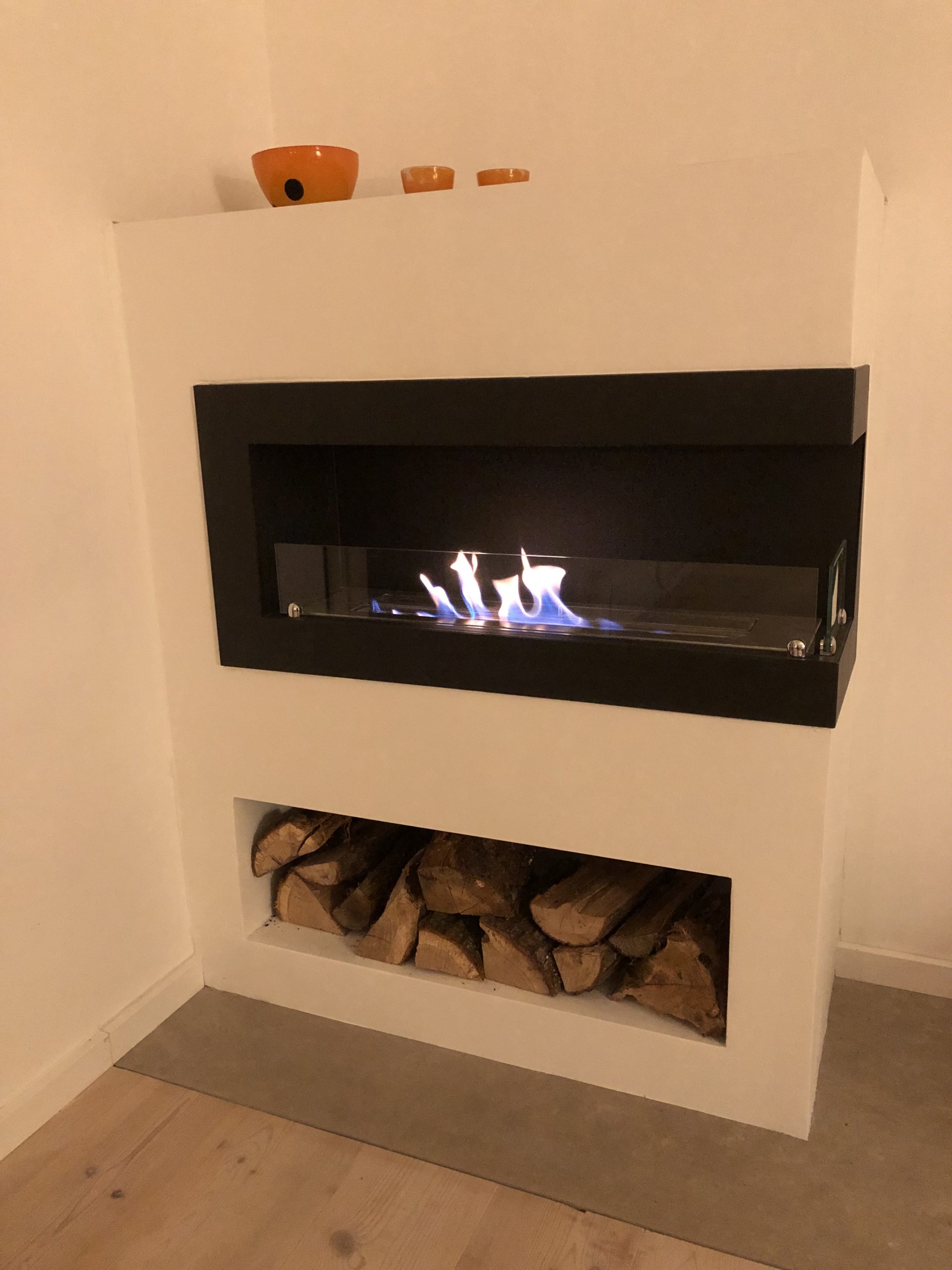 Biopeis som varmer opp 20 kvadratmeter stue