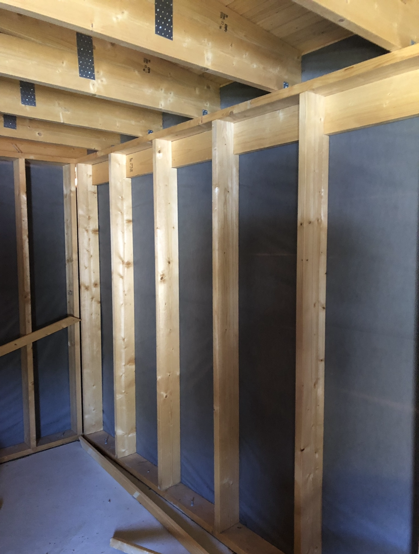 Carport med støpt fundament