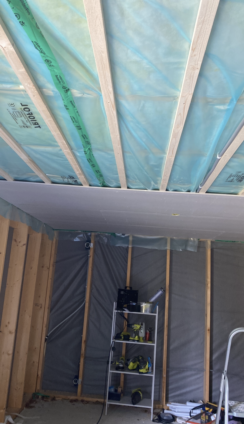 Carport med støpt fundament