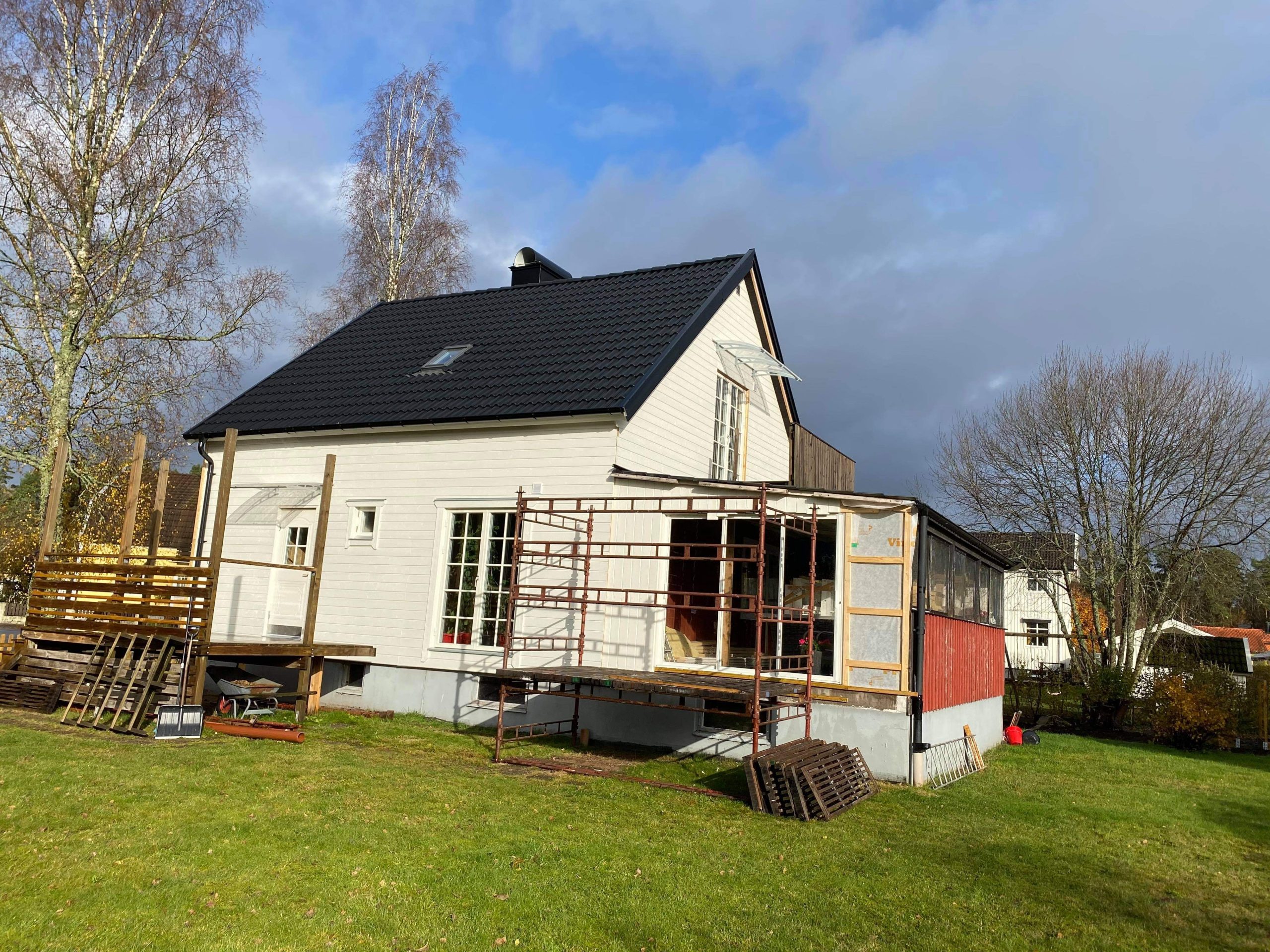 Ny fasad och fönster