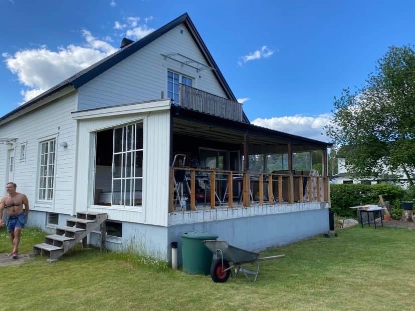 Ny fasad och fönster