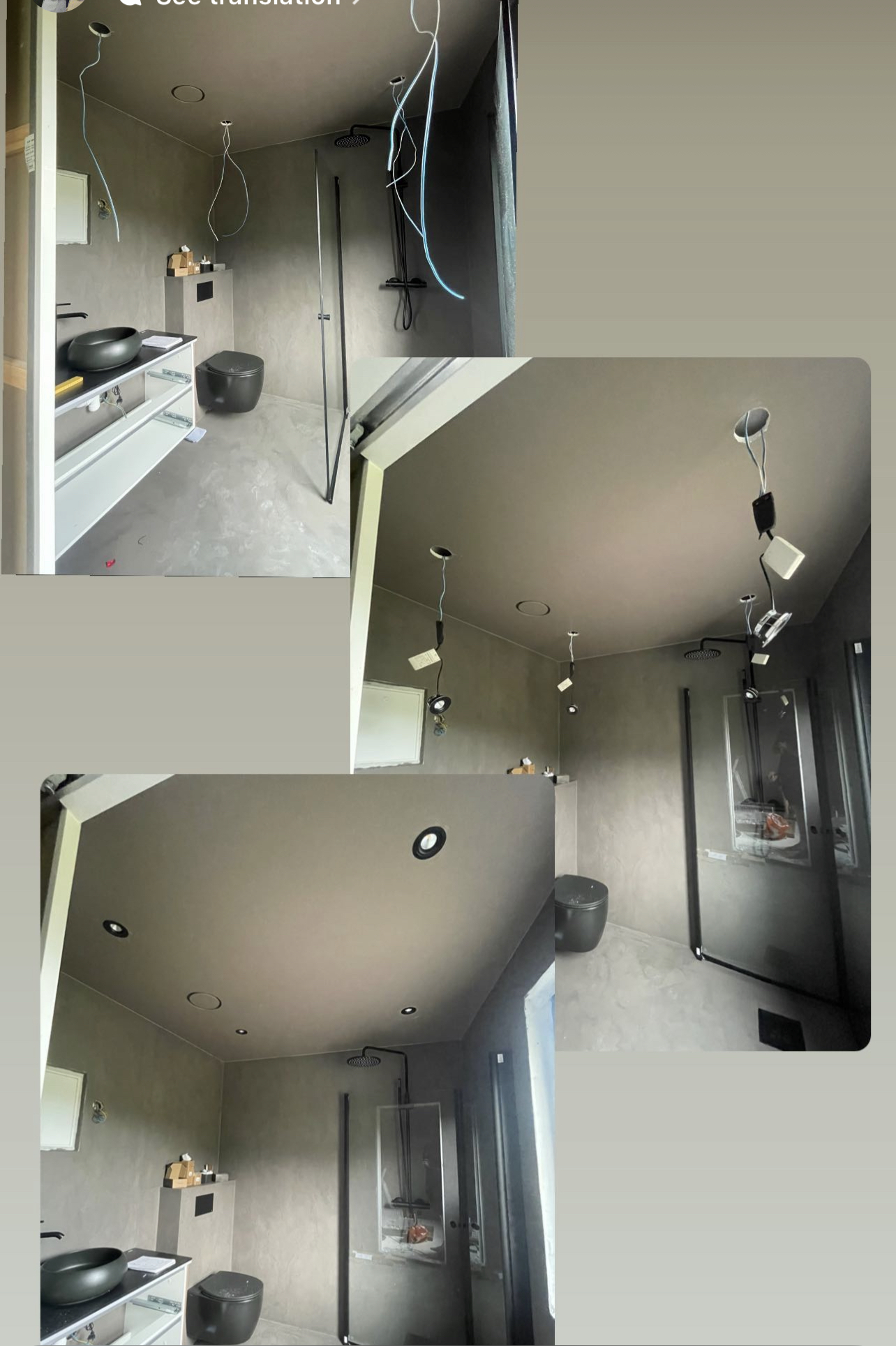 Uusi kylpyhuone mikrosementillä