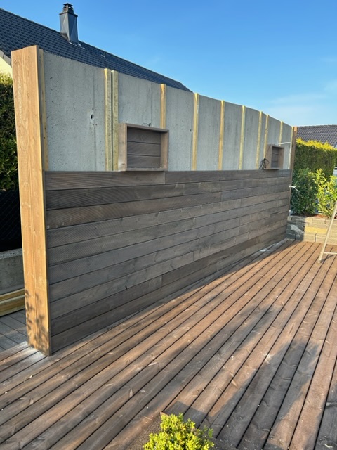 Uteområde med läskydd