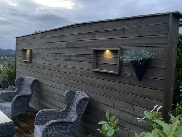 Uteområde med läskydd