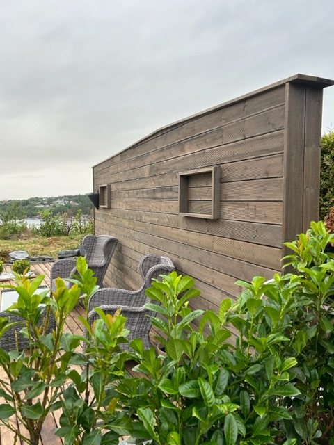 Uteområde med läskydd