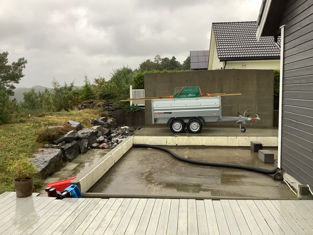 Uteområde med läskydd