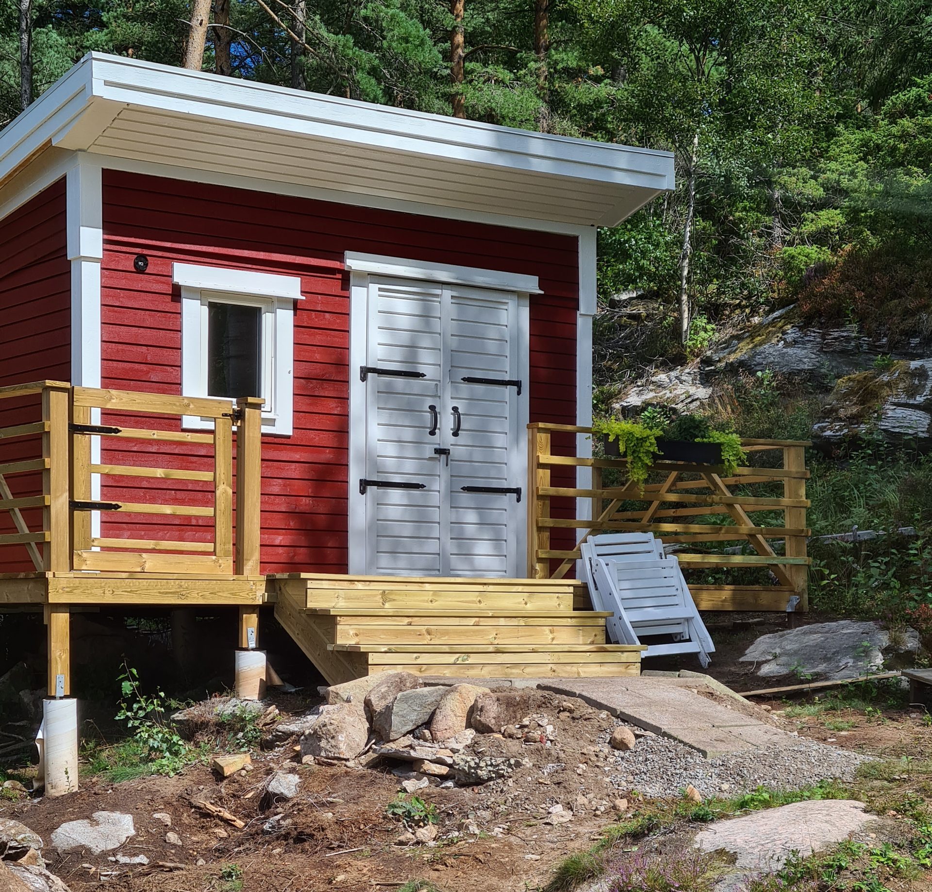 Anneks på punktfundament