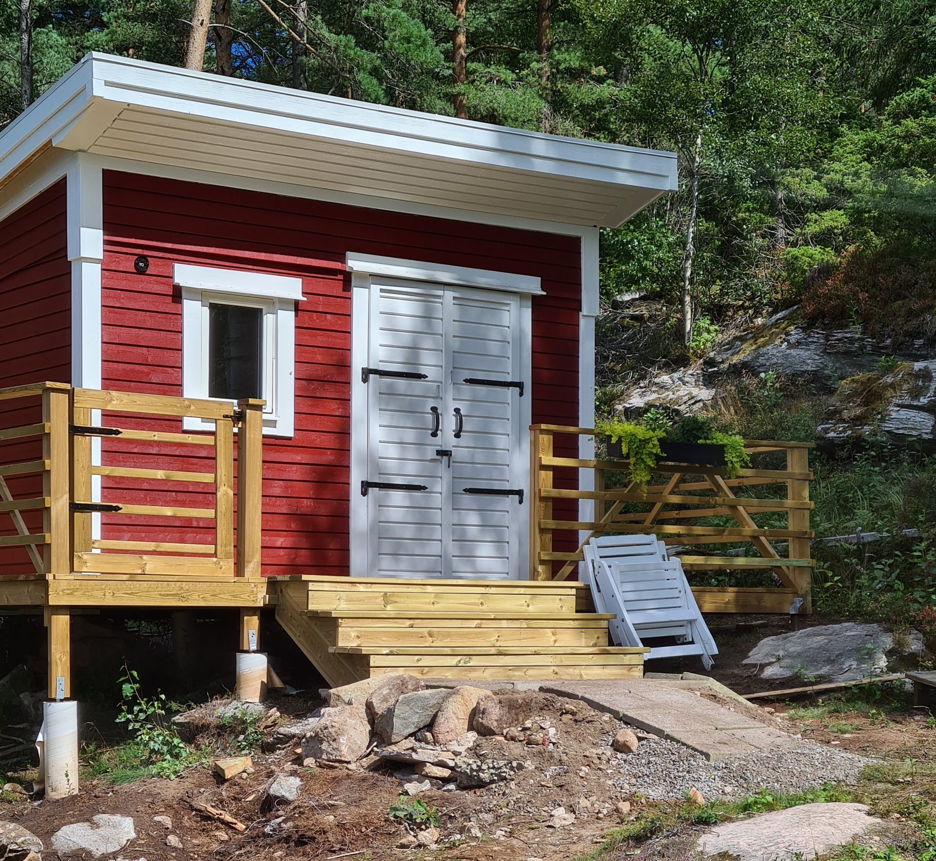 Vierasmaja pisteperustuksilla