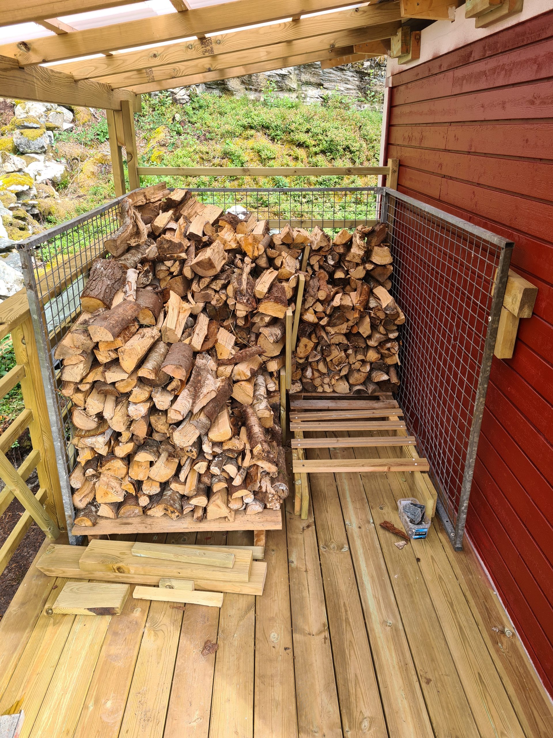 Anneks på punktstøbt fundament