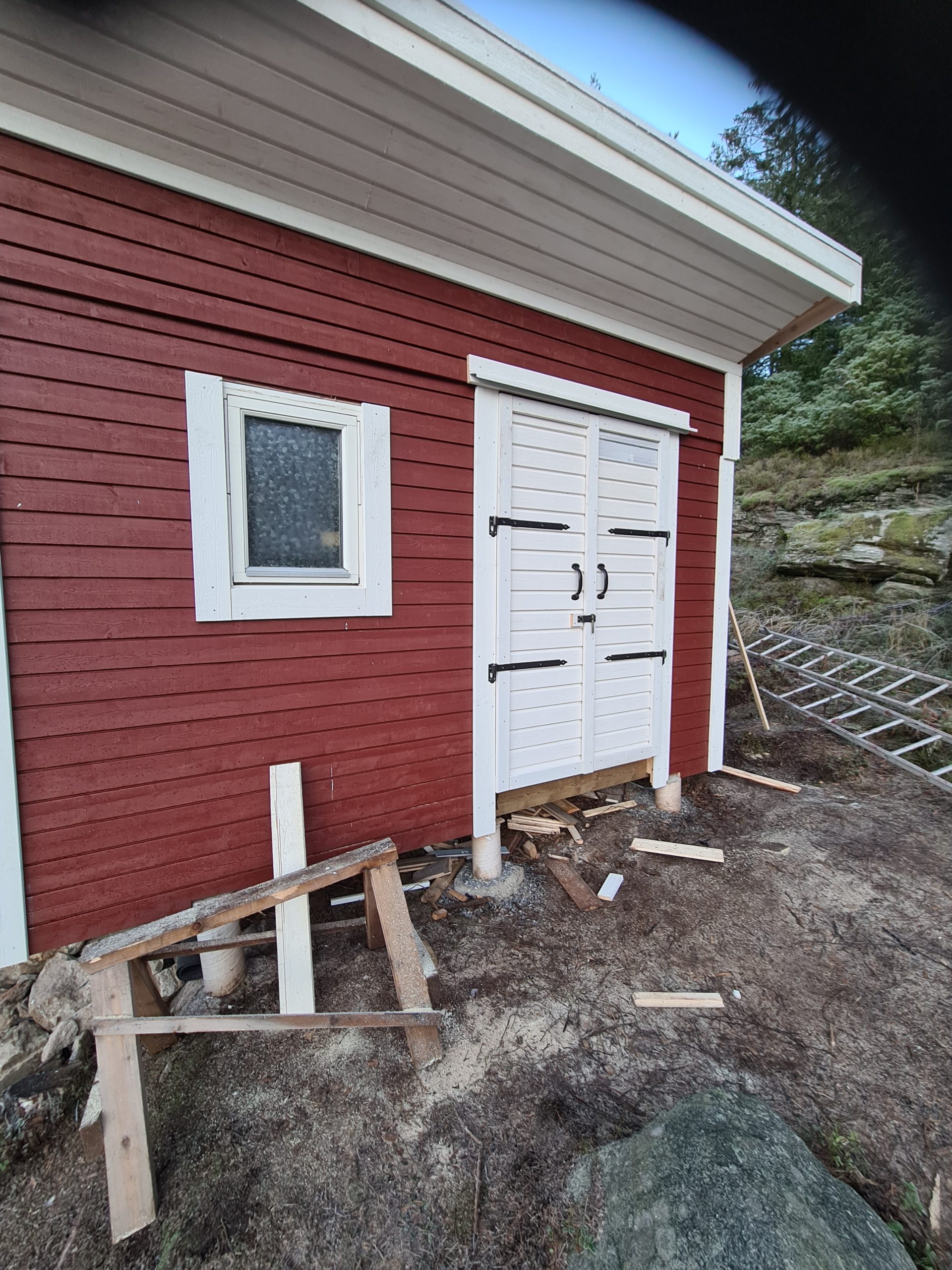 Anneks på punktstøbt fundament