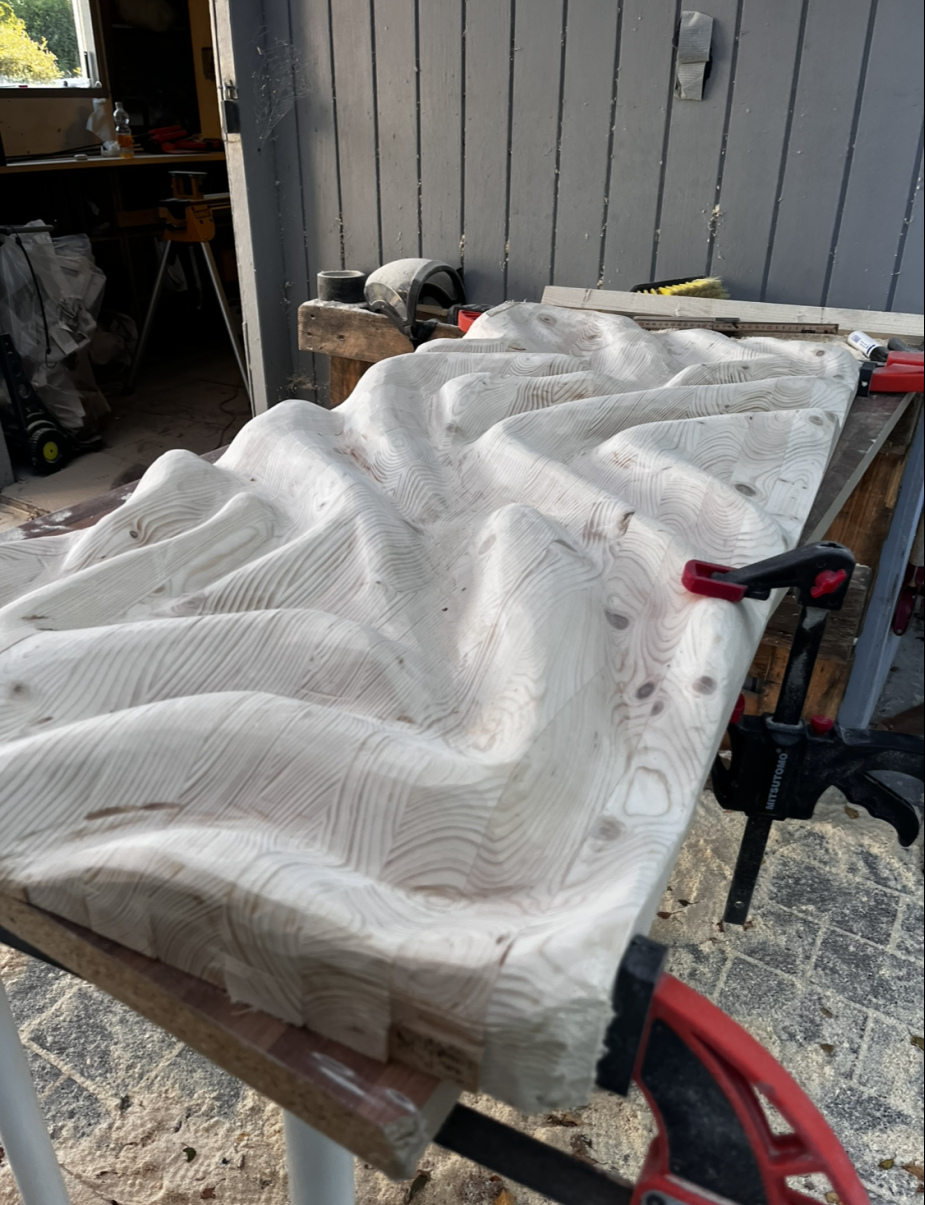 Trækunst af limede lægter