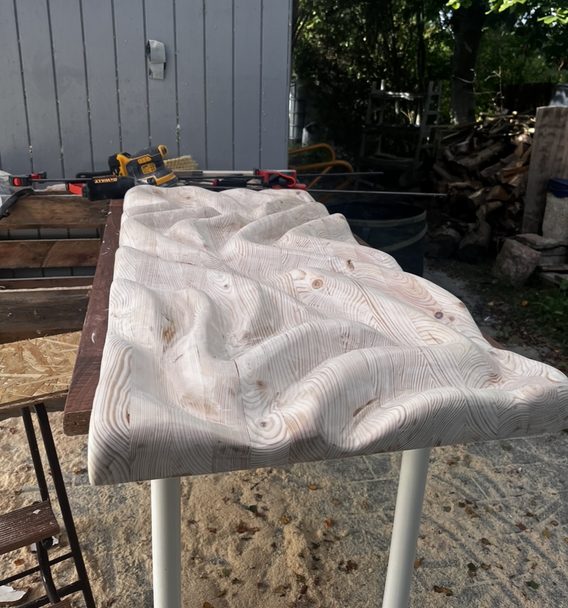 Trækunst af limede lægter