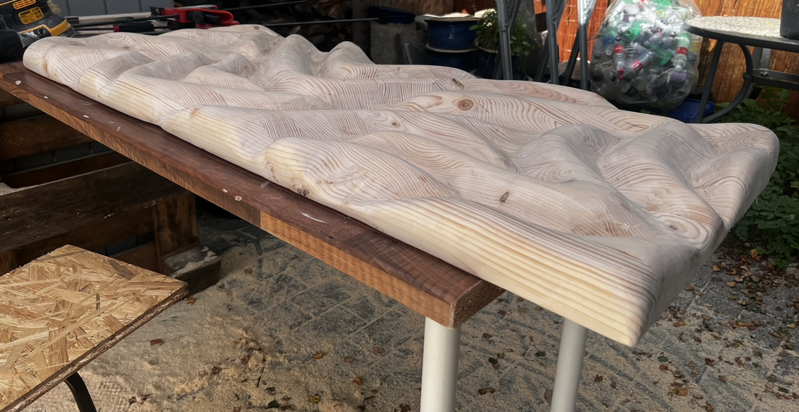 Trækunst af limede lægter