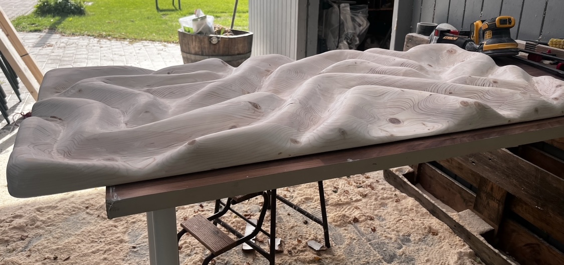 Trækunst af limede lægter