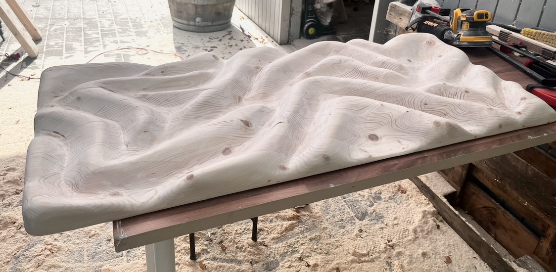 Trækunst af limede lægter