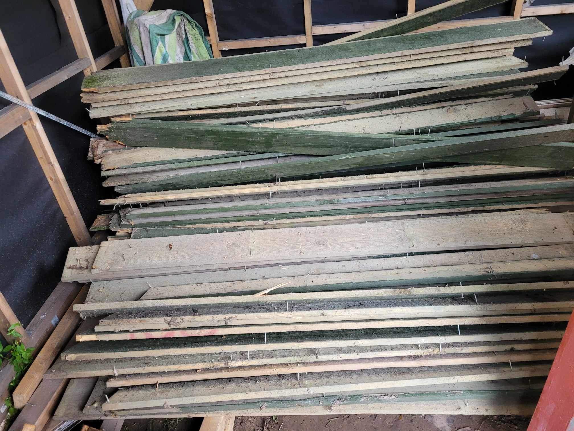 Billigt förråd av återvunna material