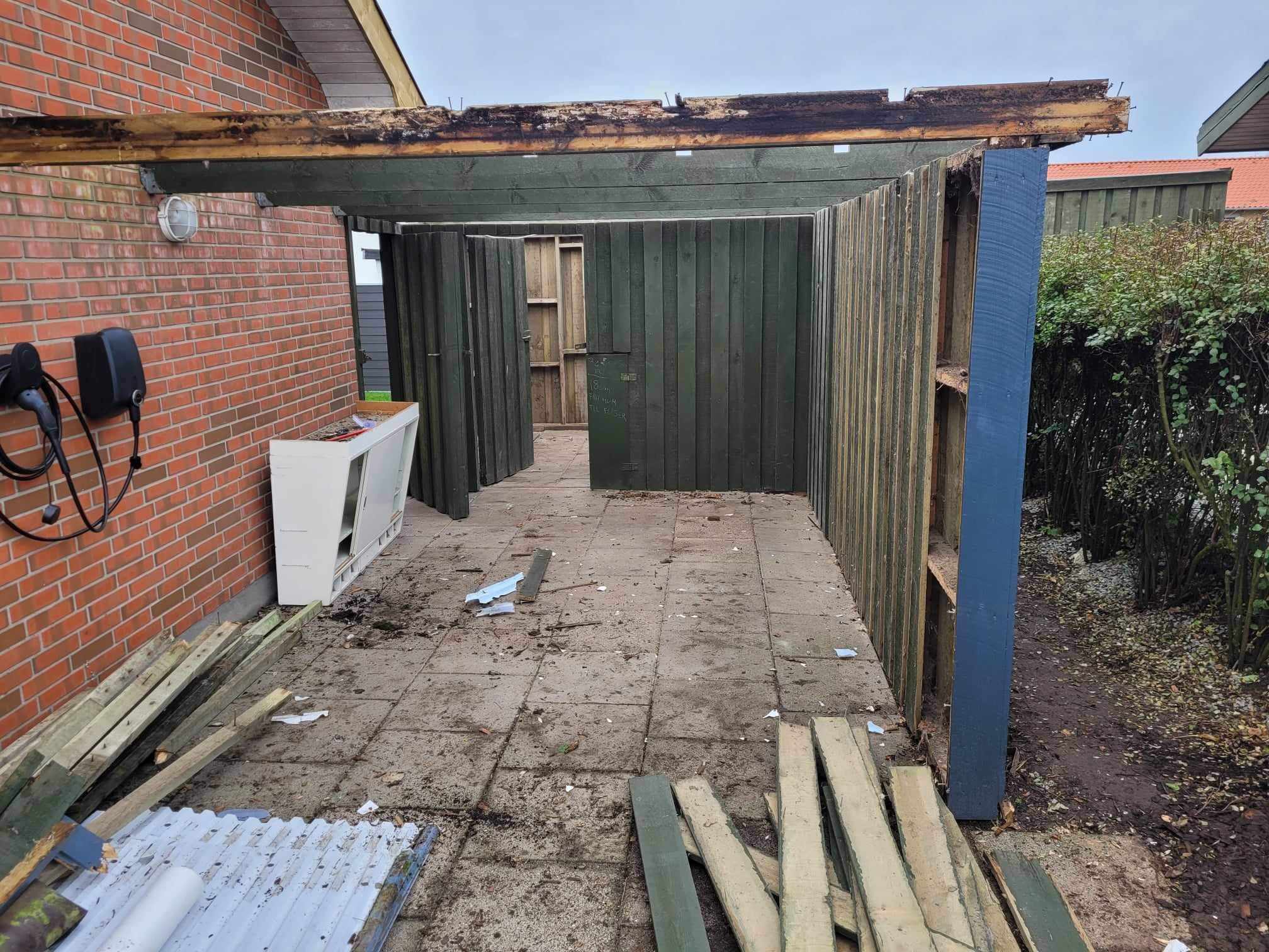 Billigt förråd av återvunna material