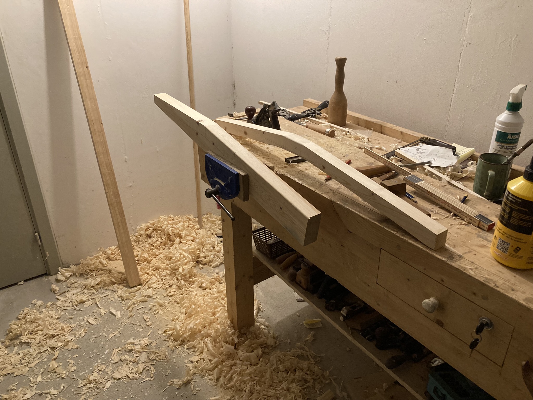 Stol med tapsamlinger