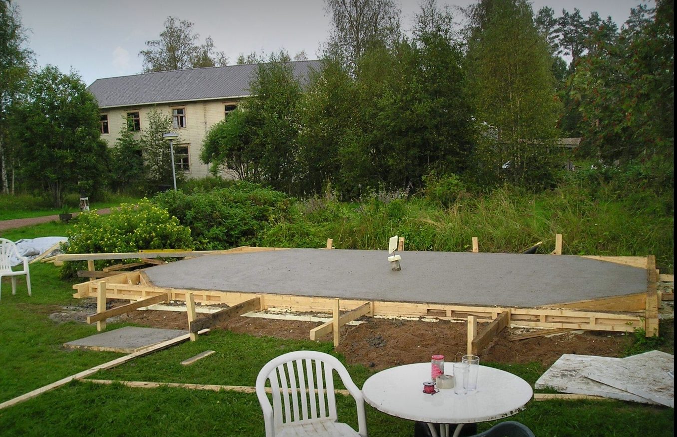 Man cave med liten terrass