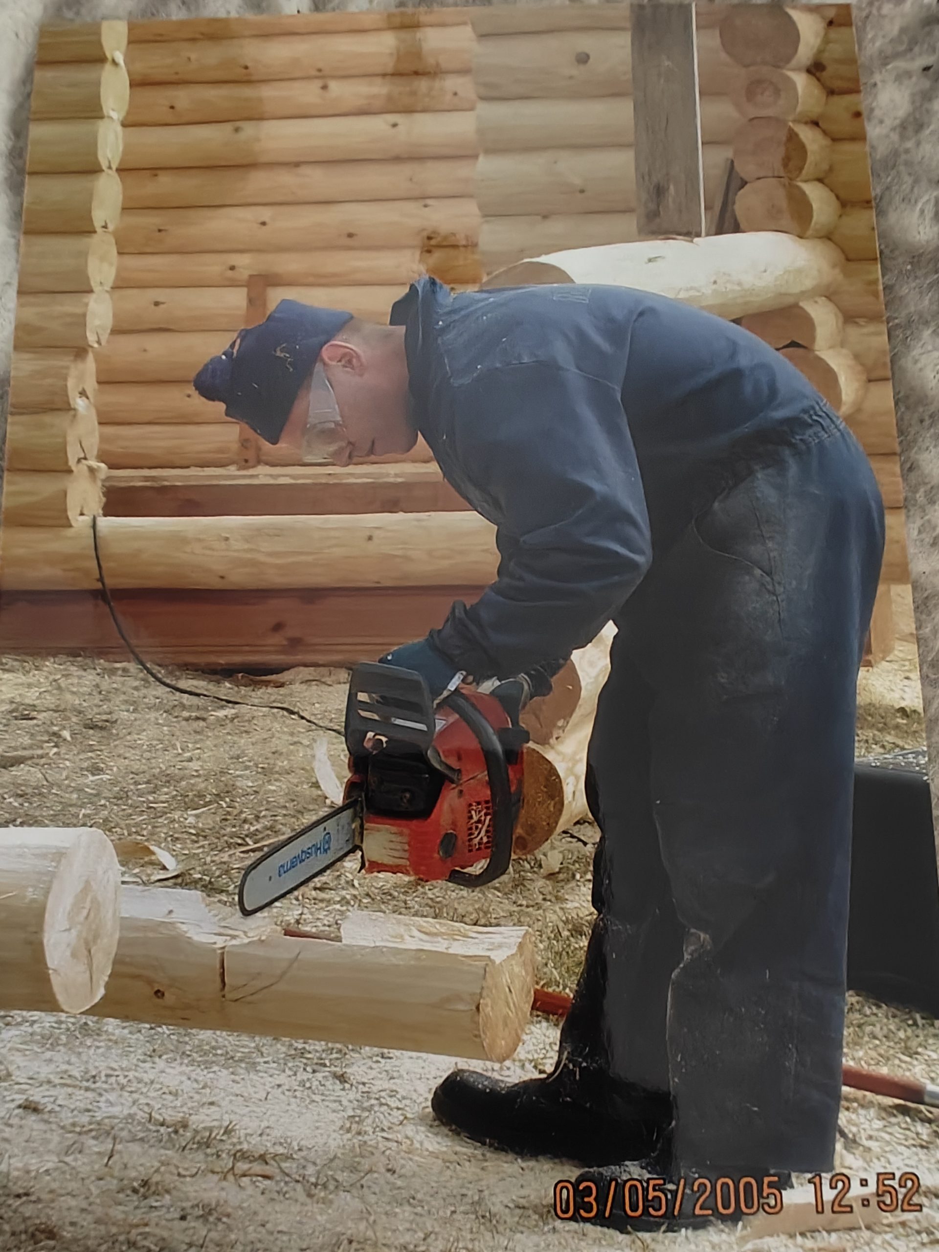 Timmerstuga med bastu