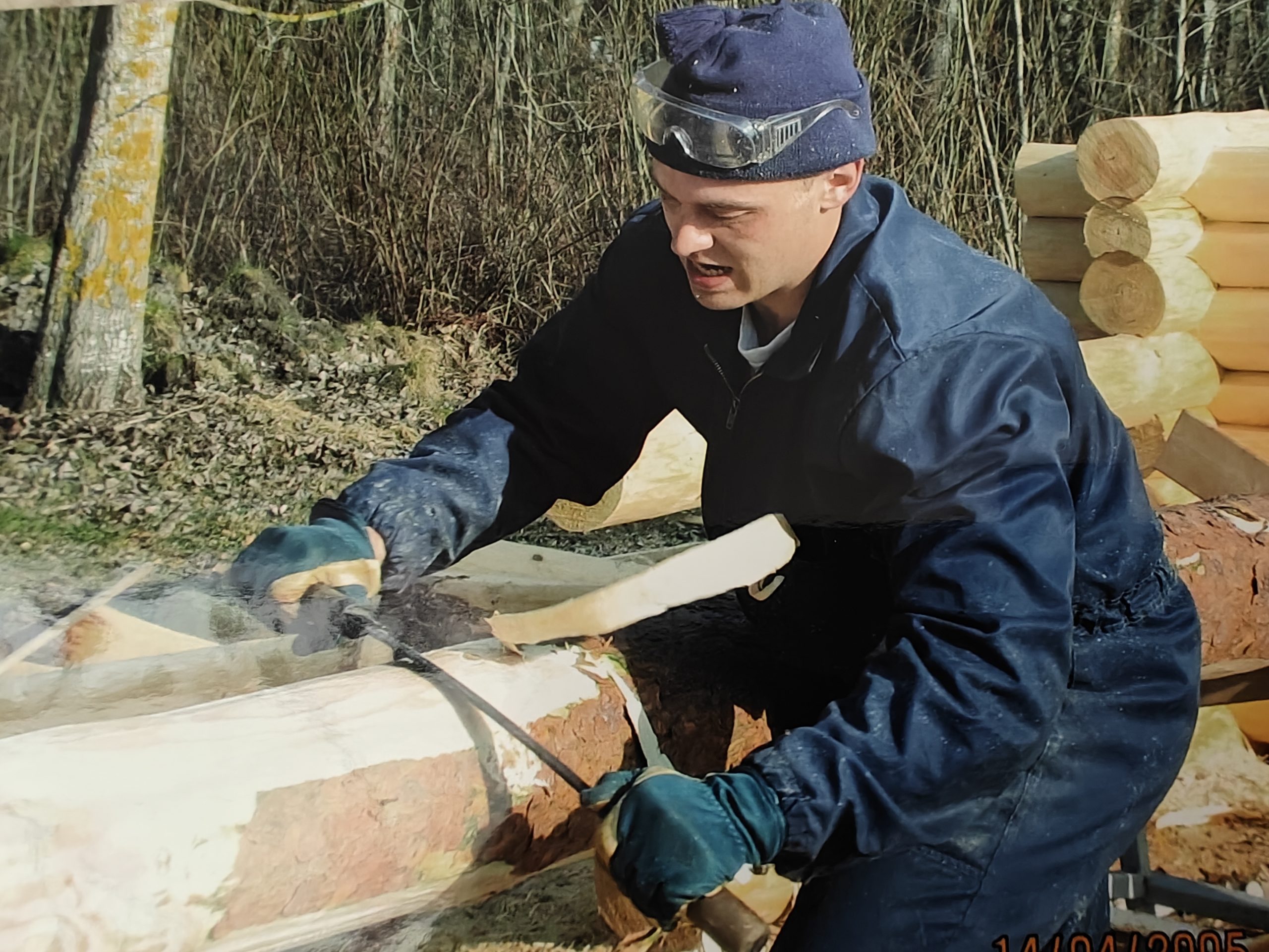 Timmerstuga med bastu