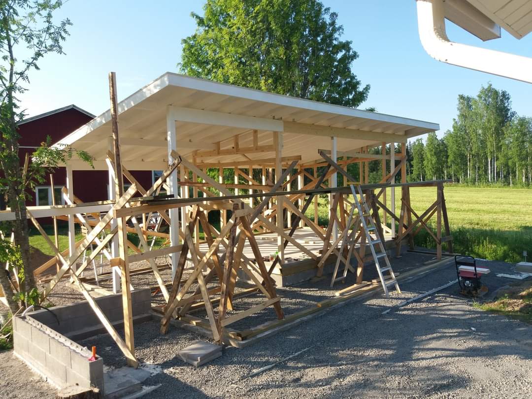 Fristående uterum med kök