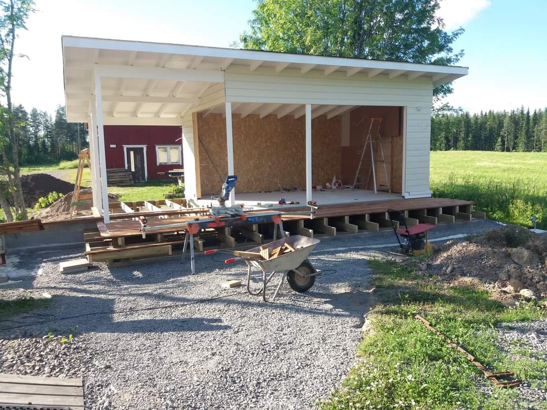 Fristående uterum med kök