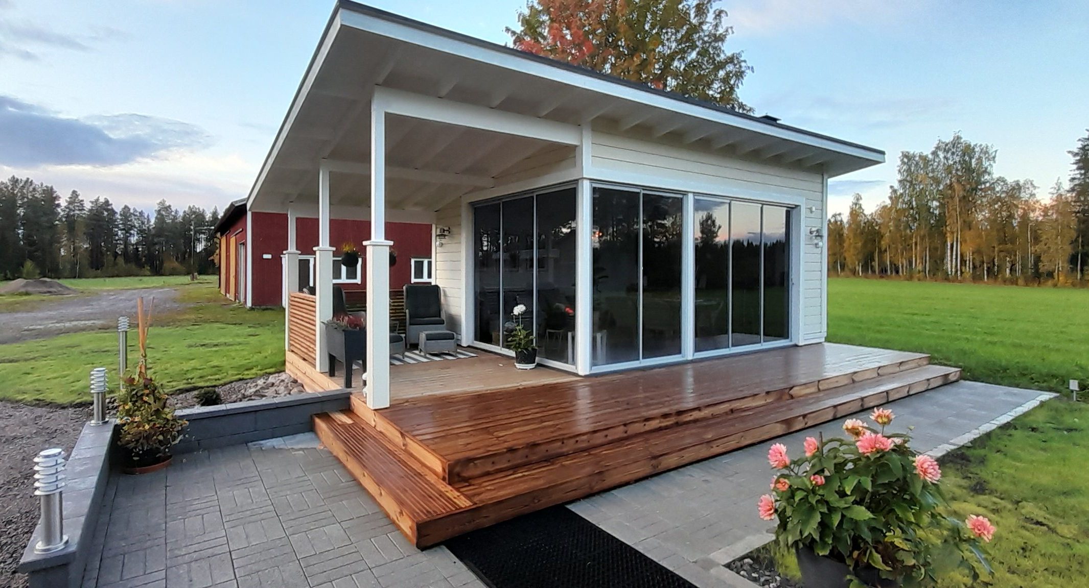 Fristående uterum med kök